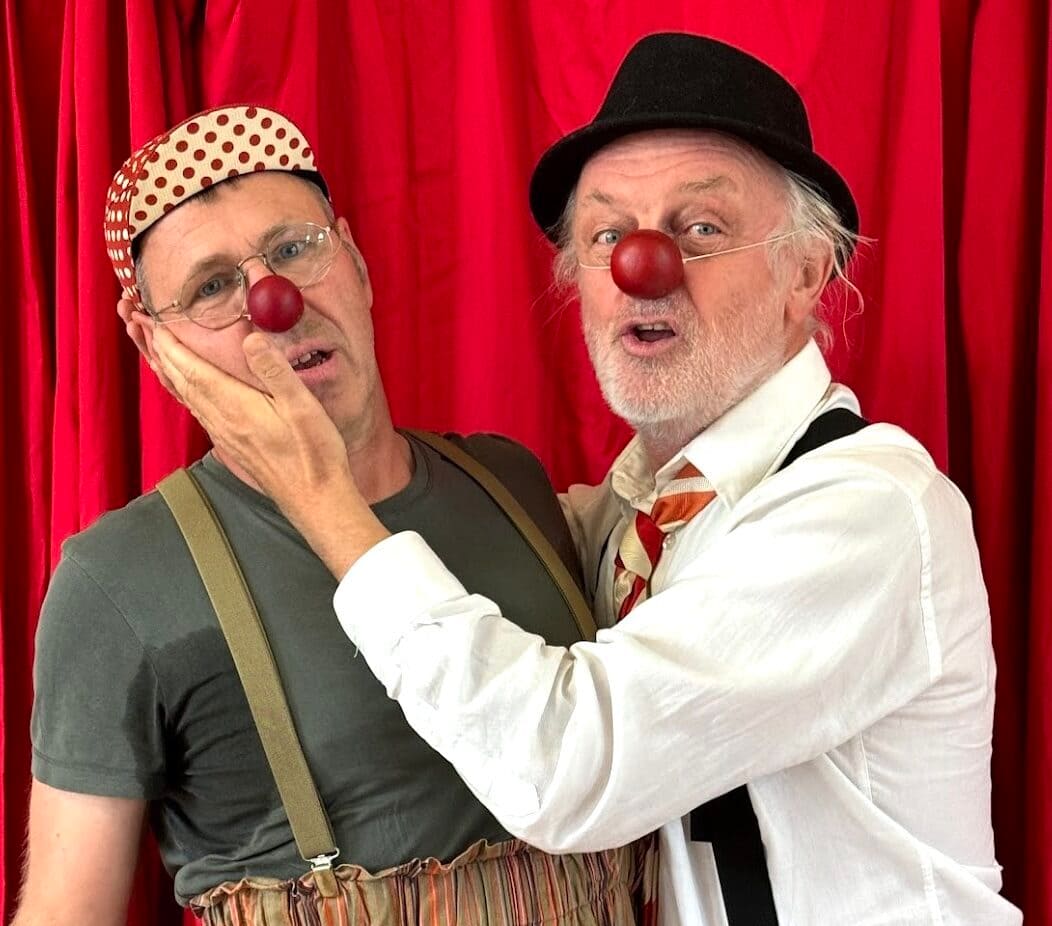 Christof Suppiger und Reto als Clowns